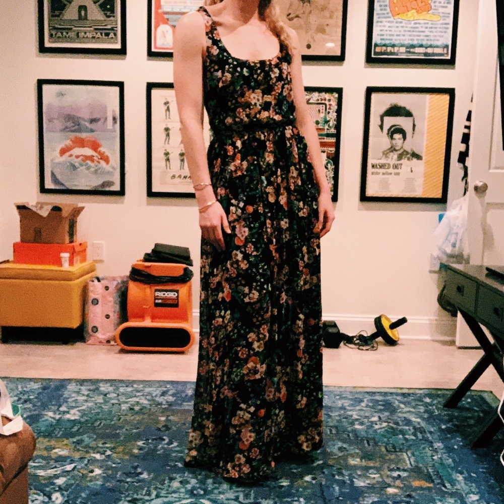 Pull & Bear floral maxi dress
